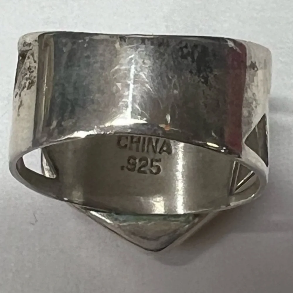 Vintage Jay King Sterling Signed DTR Navajo Old Pink Rose Quartz Ring